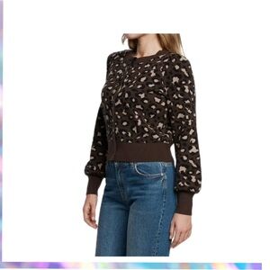 Express Brown Leopard Print Cardigan Sweater -  NWT